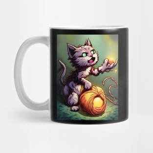 Bessie The Pussycat Plays with a Ball of Yarn Mug